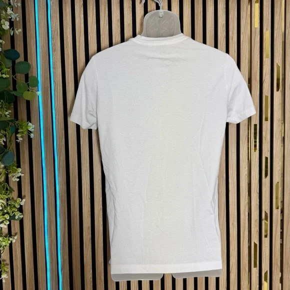 🔥 DIESEL ✅ White Graphic Men's Tee Slim Fit Shirt Diesel Industry Denim Division - Picture 4 of 11
